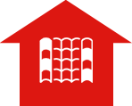 a red house logo