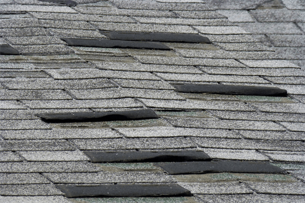 Tile roof damage